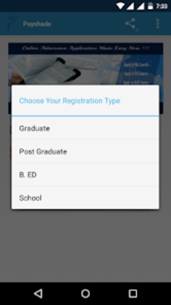 Admission Fees Payment App