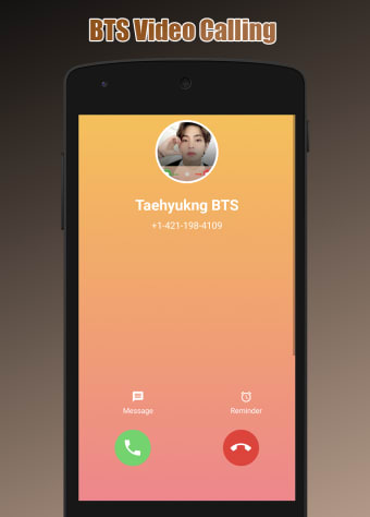 Taehyung Fake Video Call BTS
