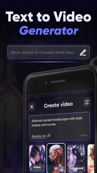 Text to AI Video Generator App