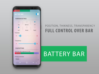 Battery Bar : Energy Bars on Status bar
