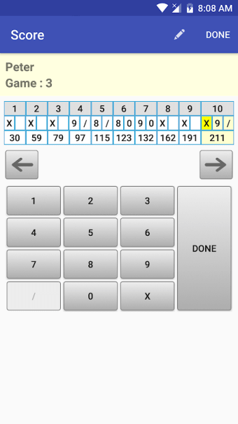 My Bowling Scoreboard