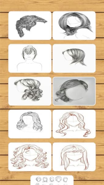 Draw Realistic Hair step by step