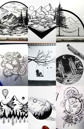 350 Creative Art Drawing Ideas