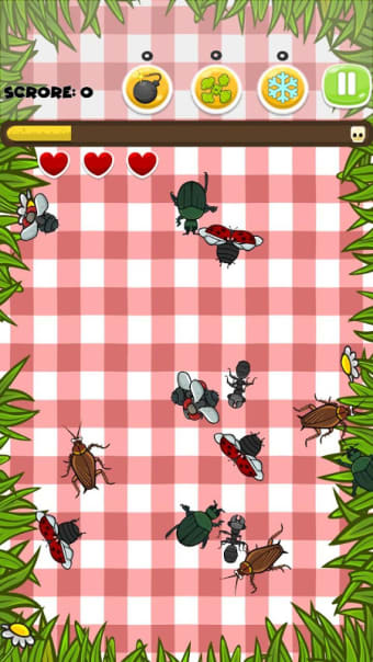 Insect smasher games for kids free. Bug smash hit.