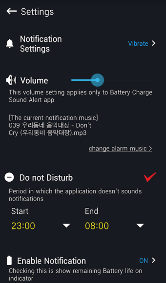 Battery charge alert - SIMPLE