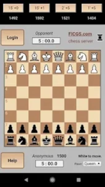 Chess Trainer  FICGS play rat