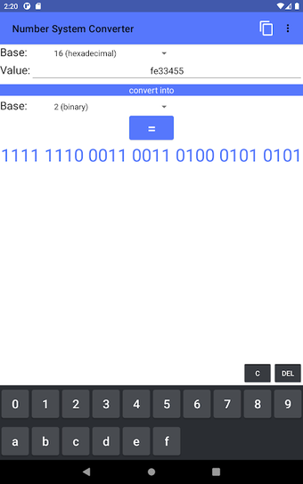 Number System Converter