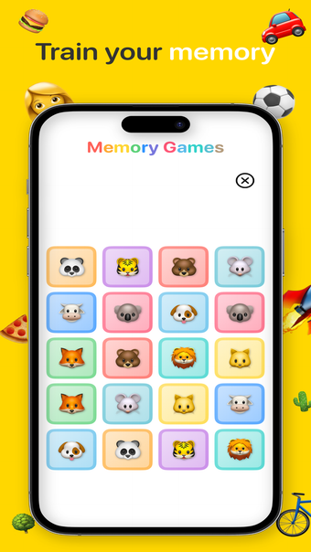 Memory match games -