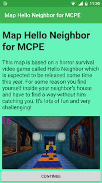 Map Hello Neighbor for MCPE