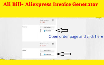 AliBill - Aliexpress invoice Generator