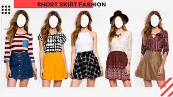 Women Short Skirt Photo Suit