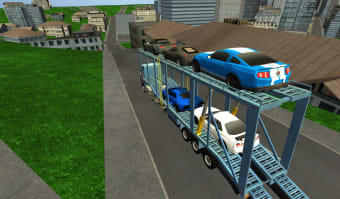 Car Transporter Truck Driving