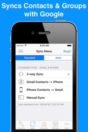 Contacts Sync for Google Gmail