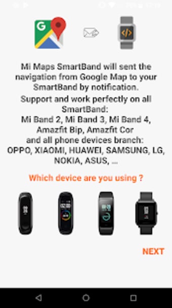 Mi Maps SmartBand