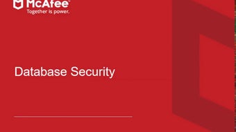 Image 0 for McAfee Database Security