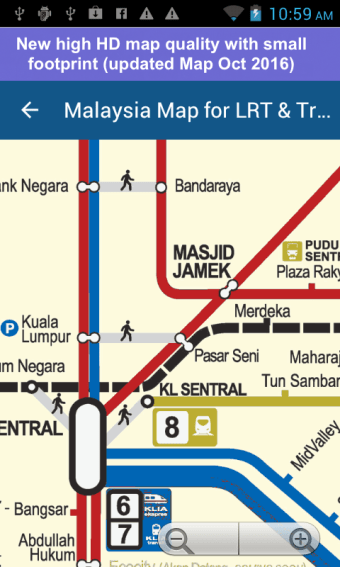 Malaysia Map for LRT & Train