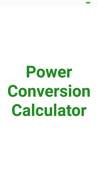 Power Conversion Calculator