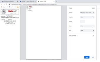 E-Reçete Barkod Yazdır