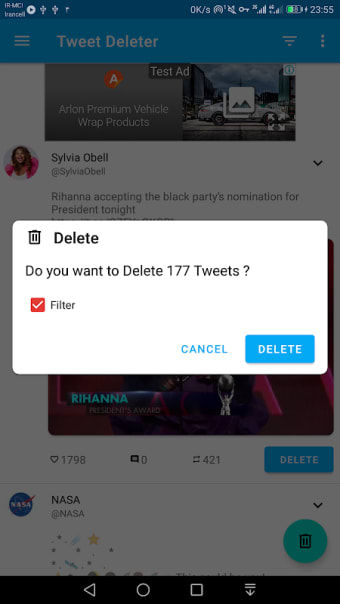 Tweet deleter - delete your tweets