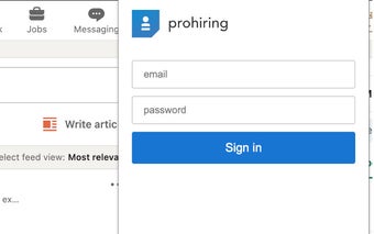 Prohiring extension