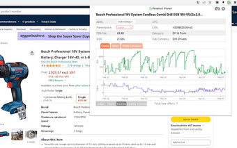 Product Panel - Analytics tool for Amazon