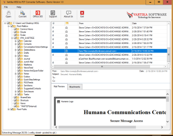 Vartika MSG to PST Converter Software