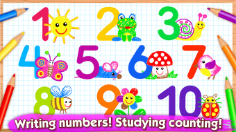 123 Draw Toddler counting for kids Drawing games