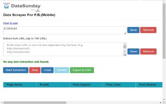 Data Scraper For F.B.