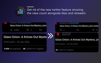 Remove Twitter View Count