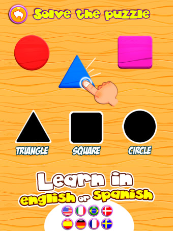 Preschool learning games for kids: shapes  colors