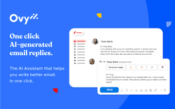 Ovy.ai | One click AI-generated email replies