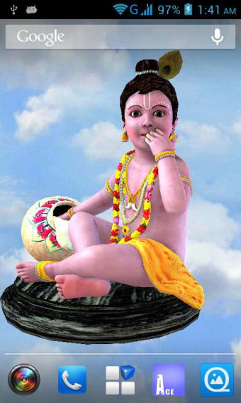 3D Krishna (Laddu Gopal) Live Wallpaper