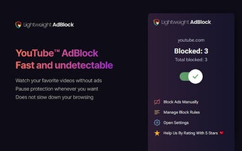 Lightweight - Youtube AdBlock