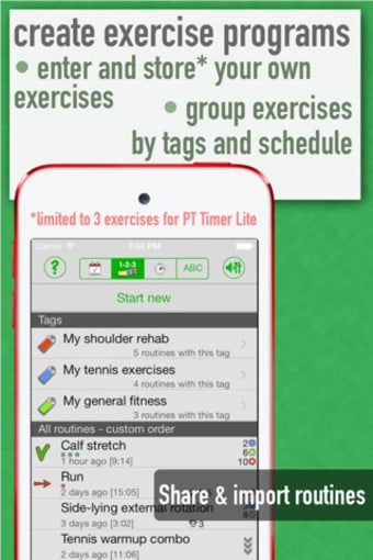 PT Timer Lite: Stretch  Exercise