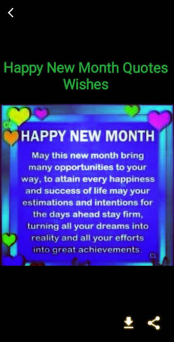 Happy New Month Quotes Wishes