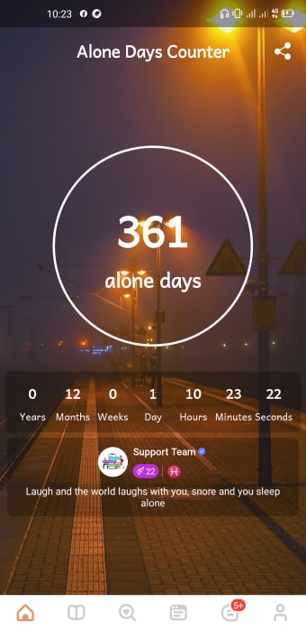 Alone Days Counter