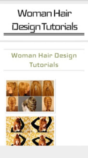 Woman Hair Design Tutorials