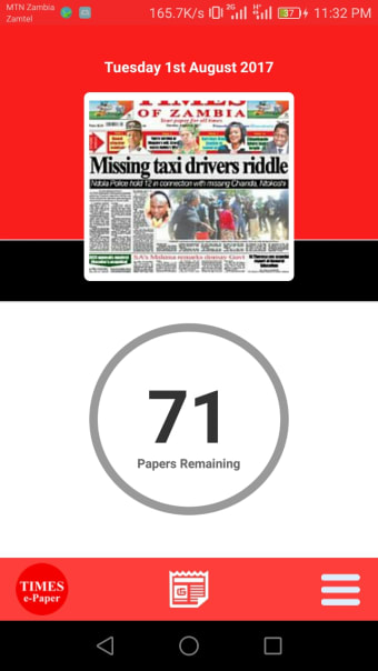 Times of Zambia Epaper