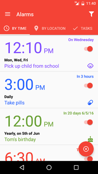 Alarms: Notes & Task List