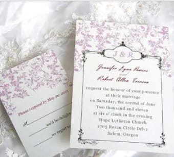 custom invitations wedding