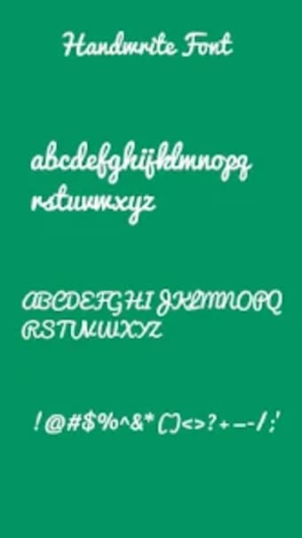 Handwritten Font for Oppo Phon
