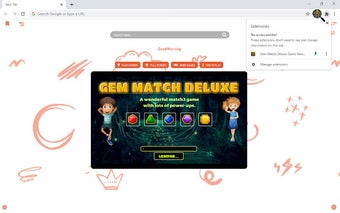 Gem Match Deluxe Game New Tab