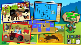 Kids Farm and Animal Jigsaw Puzzle Shapes