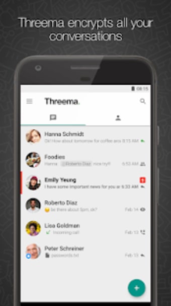 Threema. Secure and private Messenger