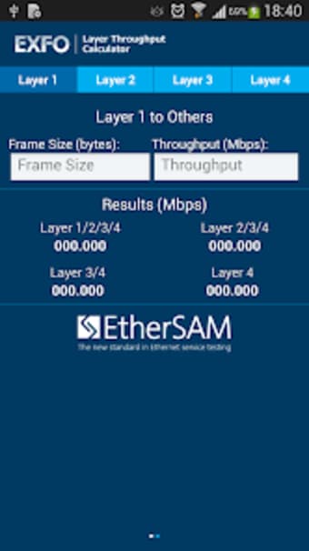 EXFO Ethernet Calculator