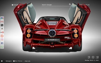 Pagani Utopia Roadster Wallpapers New Tab by Gameograf