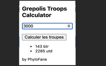 Grepolis Troops Calculator