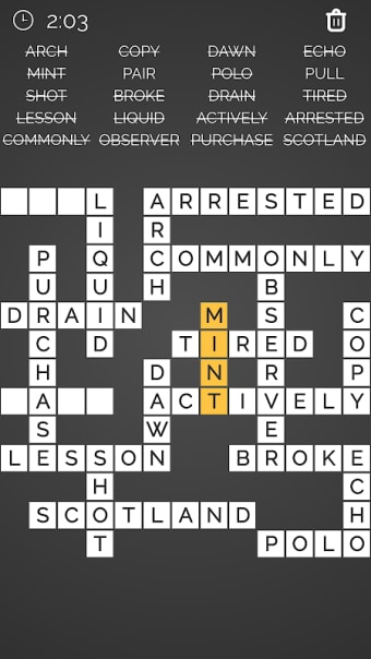 Crossword : Word Fill