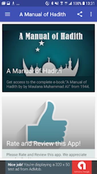 A Manual of Hadith English