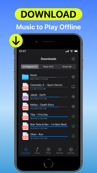 Anywhere Offline Music Player